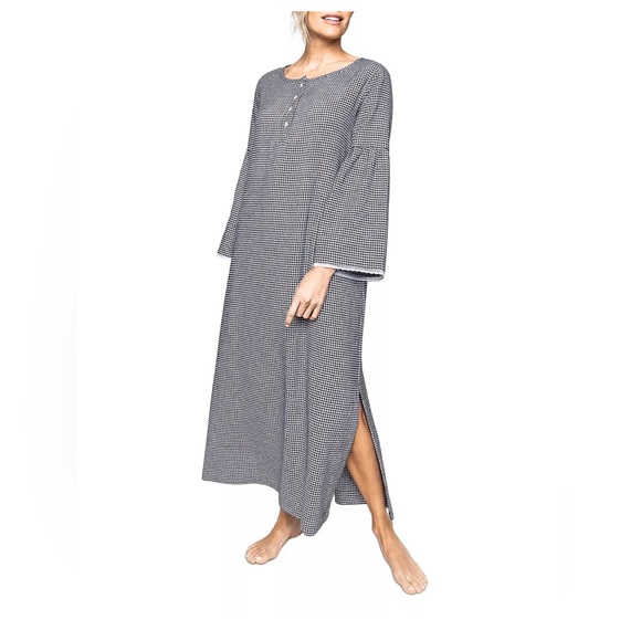 Bloomingdale's Intimates & Sleepwear Nwt Petite Plume Houndstooth